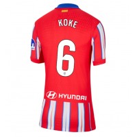 Camiseta Atletico Madrid Koke #6 Primera Equipación Replica 2024-25 para mujer mangas cortas